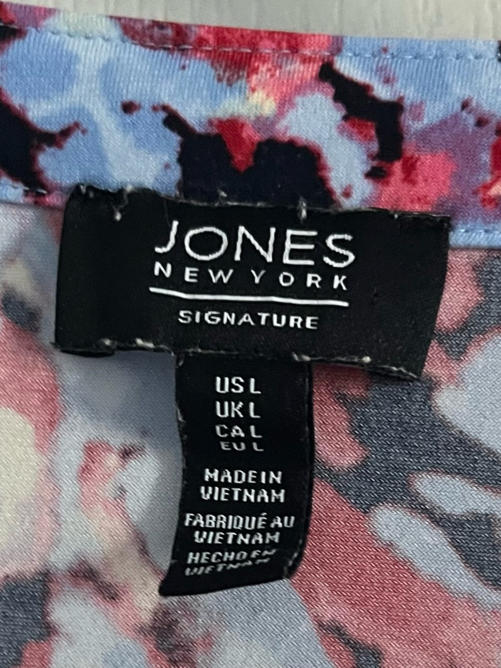 Jones New York Blue Multi Floral-Print Tunic - Picture 6 of 7